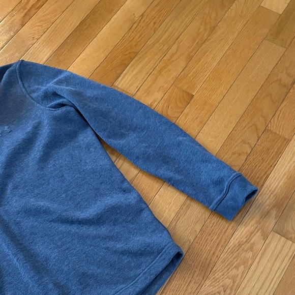 Under Armour Men's Heathered Blue Zip-Up Sweater - Picture 7 of 7